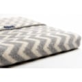 Pikkukuva 2 / 3: ZAFFIRO blanket Grey&White Zigzag 75x100cm