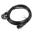 Miniatyrbillede 4 af 4: Lanberg CA-C13C-11CC-0030-BK power cable Black 3 m C13 coupler CEE7/7