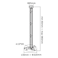 Pikkukuva 3 / 9: Neomounts BEAMER-C200 bracket - full-motion - for projector - silver