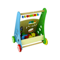 Pikkukuva 4 / 5: Colourful Wooden Pushchair Geometric Figures Dulcimer Beads