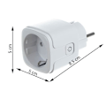 Miniatyrbilde 5 av 5: RoGer Smart WI FI Remote Controlled Socket White