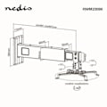 Miniatyrbillede 5 af 5: Nedis PJWM200BK Projector Wall Mount 360 ° / Max 15kg / 54-320 mm