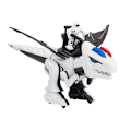 Miniatyrbild 3 av 6: Dinosaur Tyrannosaur Robot Interactive Remote Control K18 Programming White