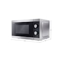 Miniatyrbillede 4 af 5: Sharp Home Appliances YC-MG01E-S microwave Countertop Combination microwave 20 L 800 W Black, Grey