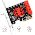 Miniatyrbilde 2 av 4: Six-channel SATA III PCI-Express controller with six internal SATA ports. Standard & Low profile.