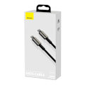 Miniatyrbillede 2 af 8: Baseus Type-C - Type-C cable Tungsten Gold Fast charging and data 100W (20V/5A) 1m Black (CATWJ-01)