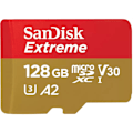 Miniatyrbilde 2 av 3: SanDisk Extreme 128 GB MicroSDXC UHS-I Class 10