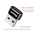 Miniatyrbillede 3 af 9: Adapteris Baseus Converter USB Male To Type-C Female Black