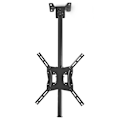 Miniatyrbilde 2 av 3: NEDIS stropní držák pro LCD a TV/ 26 - 42"/ nosnost 20 kg/ náklon 25°/ úhel otáčení 90°/ nastavitelná výšká/ ocel/ černý