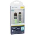 Miniatyrbillede 2 af 4: Platinet cable USB - microUSB/Lightning 1m, green (42872)