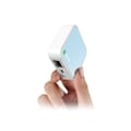 Miniatyrbillede 1 af 4: TP-Link TL-WR802N wireless router Fast Ethernet Single-band (2.4 GHz) Blue, White