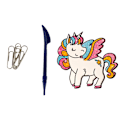 Miniatyrbilde 4 av 5: DIY Unicorn Furniture Window Stickers 8 Colours Glitter