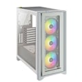 Miniatyrbillede 9 af 11: Corsair | Tempered Glass Mid-Tower ATX Case | iCUE 4000X RGB | Side window | White | Mid-Tower | Power supply included No | ATX