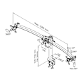 Miniatyrbild 3 av 7: Neomounts FPMA-D700D3 mounting kit - for 3 LCD displays - black