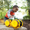 Miniatyrbild 3 av 3: JOHN DEERE toy tractor with lightning wheels, 46644B