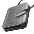 Miniatyrbilde 2 av 3: AXAGON Aluminum high-speed USB-C 3.2 Gen 1 memory card reader, 3 slots | CRE-S3C