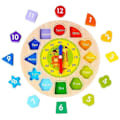 Pikkukuva 3 / 5: Wooden Educational Sorter Clock Learning Numbers Shapes Colours