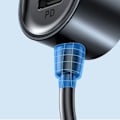 Pikkukuva 11 / 11: Joyroom Car Charger 5-in-1, C+C+U+U+U, QC 3.0, PD 3.0, FCP, AFC, 12V/24V, 72W, Black (JR-CL05)