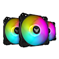 Miniatyrbillede 1 af 8: ASUS TUF GAMING TF120 ARGB 3IN1 120mm Black with Controller