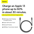 Miniatyrbillede 11 af 11: Baseus Jelly  cable USB-C to Lightning, 20W, 1,2m (black)