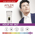 Miniatyrbillede 4 af 6: Adler | Hair clipper | AD 2827 | Cordless or corded | Number of length steps 4 | White