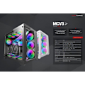 Miniatyrbillede 5 af 8: Mars Gaming MCV3 Ultra Gaming XXL PC Case E-ATX