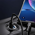 Miniatyrbillede 8 af 11: Baseus Tiny Star Mini QC 3.0 Car Charger 30W / 1x USB