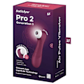 Miniatyrbillede 5 af 5: Satisfyer air impulse vibrator Pro 2 Generation 3, red