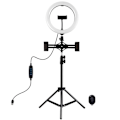 Miniatyrbild 2 av 3: Tripod Mount Puluz with 26cm LED Ring Vlogging 1,1m  PKT3070B