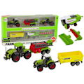 Miniatyrbild 1 av 4: Farming machinery set Farming vehicles 6 pieces Tractor Combine + Machines