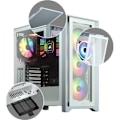 Miniatyrbillede 11 af 11: Corsair | Tempered Glass Mid-Tower ATX Case | iCUE 4000X RGB | Side window | White | Mid-Tower | Power supply included No | ATX
