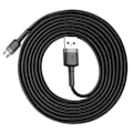 Miniatyrbillede 6 af 9: Baseus Micro USB Cafule Cable 1.5A 2m Gray + Black (CAMKLF-CG1)