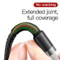 Miniatyrbillede 9 af 11: Baseus Lightning Cafule Cable, 2A, 3m Gray/Black (CALKLF-RG1)