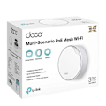 Miniatyrbillede 4 af 5: Wireless Router|TP-LINK|Wireless Router|3-pack|3000 Mbps|Mesh|Wi-Fi 6|1x10/100/1000M|1x2.5GbE|DHCP|DECOX50-POE(3-PACK)