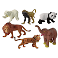 Pikkukuva 2 / 3: Set of 6 Wild Animals Figures  Animals Of The World