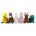 Miniatyrbillede 10 af 11: bo. Jumping animal White unicorn