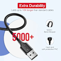 Pikkukuva 4 / 7: CABLU alimentare si date Ugreen, "US289", Fast Charging Data Cable pt. smartphone, USB la Micro-USB, nickel plating, PVC, 1.5m, alb "60142" (timbru ve
