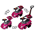 Pikkukuva 2 / 11: Toddlers Ride On Push Along with Parent Handle Mega Car 3in1 Pink