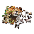 Miniatyrbillede 3 af 5: TREFL wooden puzzle Wild cats in the jungle 500+1 pcs