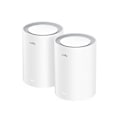 Miniatyrbillede 1 af 5: Cudy M1800 2-pack Dual-band (2.4 GHz / 5 GHz) Wi-Fi 6 (802.11ax) White 1 Internal
