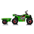 Miniatyrbilde 3 av 8: XMX630T Green Battery Quad Bike With Trailer