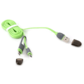 Miniatyrbillede 3 af 4: Platinet cable USB - microUSB/Lightning 1m, green (42872)