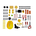 Miniatyrbilde 4 av 7: DIY set for batteries 3in1 Suitcase Workshop 85 elements 56cm