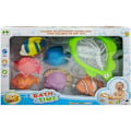 Miniatyrbillede 9 af 9: Big Set of Toy Fish For Bathing + Strainer