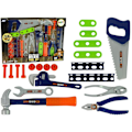 Miniatyrbilde 2 av 4: Handyman Set Tools Screwdriver Hammer Saw