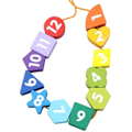 Pikkukuva 2 / 5: Wooden Educational Sorter Clock Learning Numbers Shapes Colours