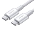 Miniatyrbillede 3 af 3: CABLU alimentare si date Ugreen, "US300", Fast Charging Data Cable pt. smartphone,USB Type-C la Type-C, ABS, 5A, 2m, alb "60552" (timbru verde 0.08 le