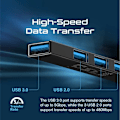Miniatyrbillede 2 af 5: PROMATE LiteHub-4 USB-C Hub 3x USB 2.0 / 1x USB 3.0