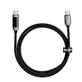 Pikkukuva 9 / 11: CABLU alimentare si date Baseus Display, Fast Charging Data Cable pt. smartphone, USB Type-C la USB Type-C 100W, braided, display, 1m, negru "CATSK-B0