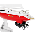 Miniatyrbillede 3 af 7: Remote Controlled Sailboat 50 cm Remote Controlled Rudder 27 Mhz 15 km/h Red